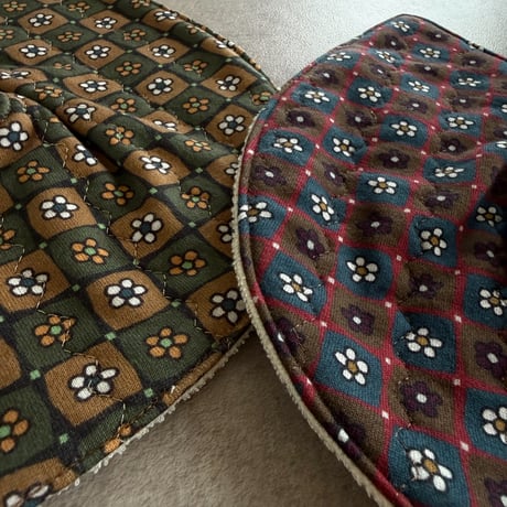 flower quilted bib / 2col
