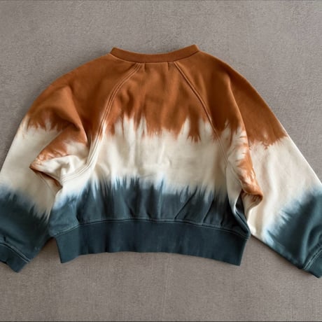 tie dye raglan sweat cardigan / 3col