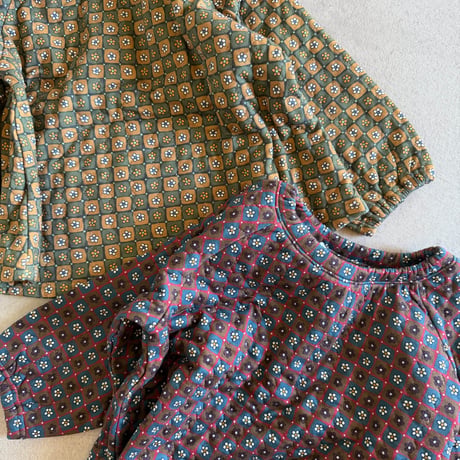 flower quilted tunic / 2col