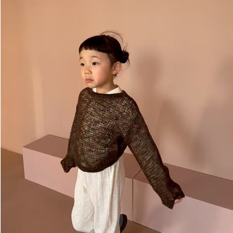 rib fabric pants / 4col