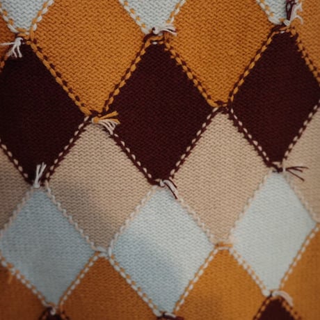 argyle knit cardigan / 3col