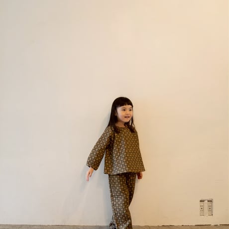 flower quilted pants / 2col