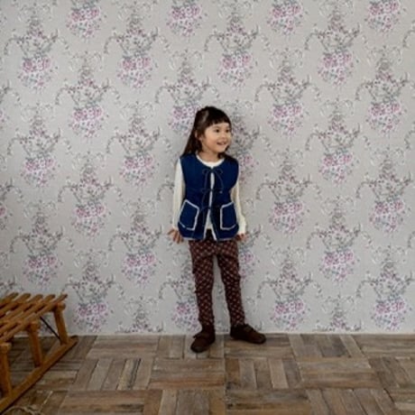boa-lined denim vest / 3col