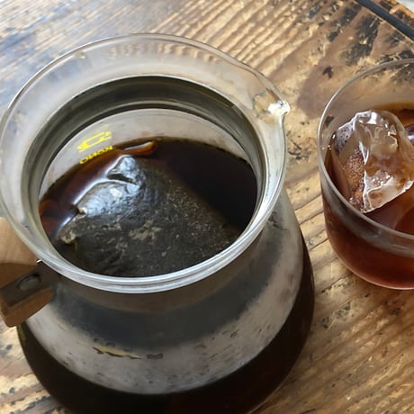 【残暑御見舞い特別価格】三　歩（さんぽ）｜お徳用｜水出しコーヒーパック500ml用×4コ入｜少量生産｜炭火｜直火｜自家焙煎珈琲