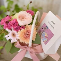 敬老の日限定ギフト≪宝物≫　スタンディングブーケ＆AMICAアップリケタオル