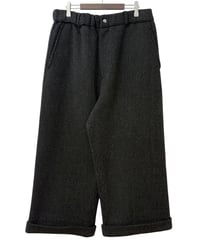 YOKO SAKAMOTO / BC CROPPED TROUSERS beach cloth -BLACK-