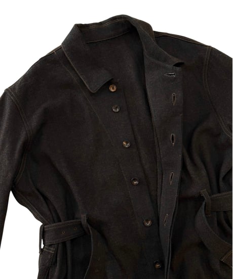 Nomàt / JUMP SUIT c/w denim -DARK BROWN-