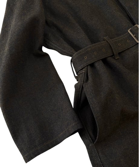 Nomàt / JUMP SUIT c/w denim -DARK BROWN-