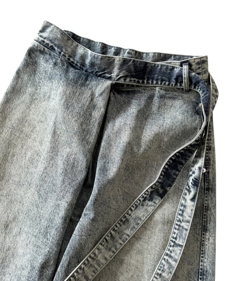 Nomàt / WRAP PANTS denim -SAND-