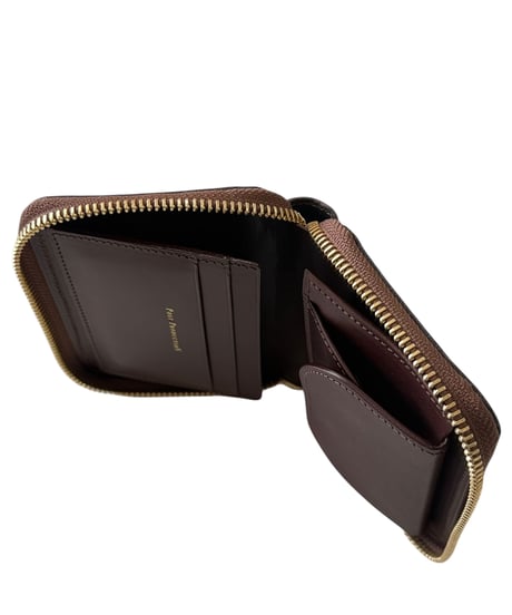 Post Production / MID WALLET horse nuback -VINTAGE BROWN-