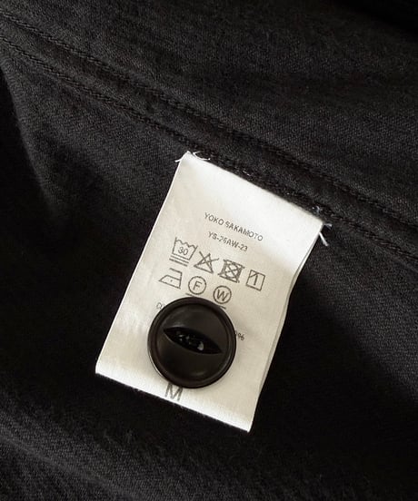 YOKO SAKAMOTO / WORK SUIT JACKET corduroy -BLACK-