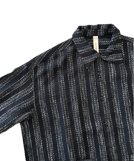 SHINYAKOZUKA / ROOMY SHIRT (ISSUE#9) -BLACK WITH SNOW-