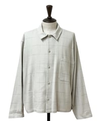 YOKO SAKAMOTO / WORK SHIRT SHROT brushed flannel -BEIGE-