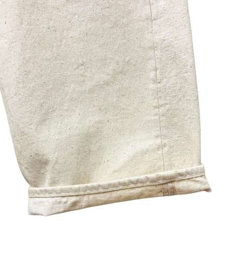 YOKO SAKAMOTO / 5POCKET BAGGY PANTS "ONE WASH" -ECRU-