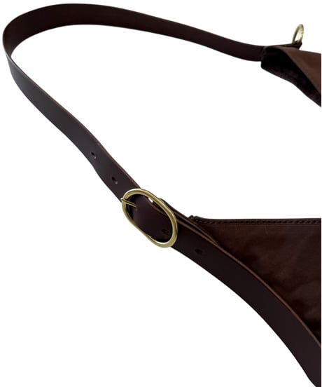 Post Production / HOBO BAG horse nuback -VINTAGE BROWN-