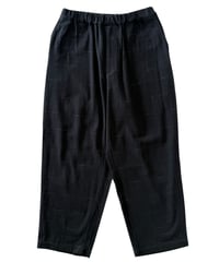 YOKO SAKAMOTO / WIDE EASY PANTS brushed flannel -BLACK-