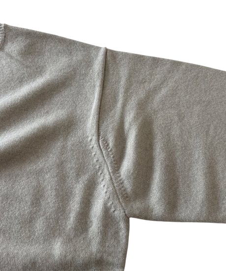 YOKO SAKAMOTO / CREW NECK KNIT super fine wool -ECRU-