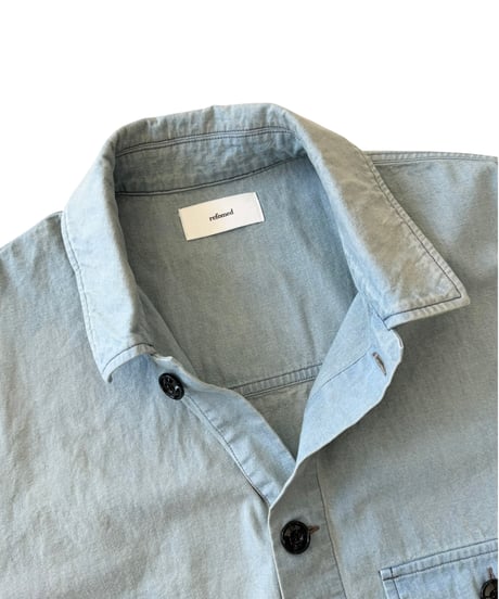 refomed / SKIP BOX SHIRT "DENIM USED" -USED WASH-