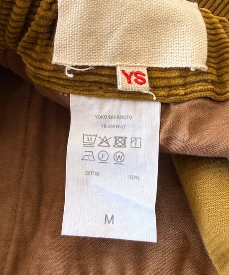 YOKO SAKAMOTO / LIVING PANTS corduroy -AMBER-
