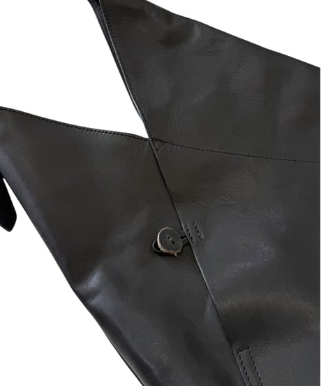 Post Production / HOBO BAG horse wax -BLACK-