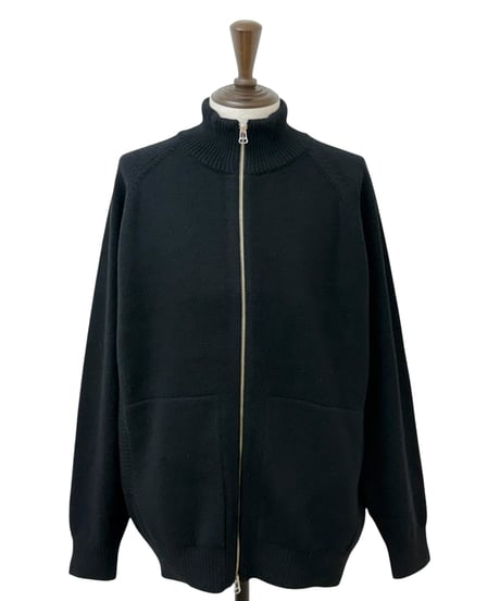 YOKO SAKAMOTO / DRIVERS KNIT wool×cashimere×silk -BLACK-
