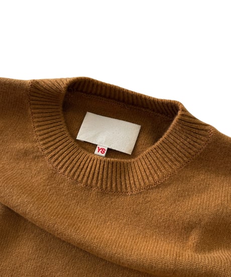 YOKO SAKAMOTO / CREW NECK KNIT super fine wool -ORANGE-