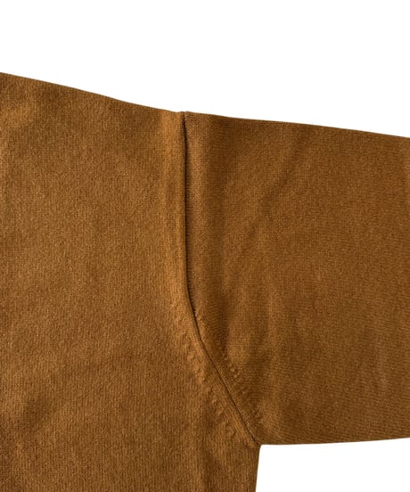 YOKO SAKAMOTO / CREW NECK KNIT super fine wool -ORANGE-