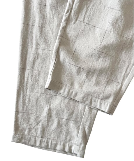 YOKO SAKAMOTO / WIDE EASY PANTS brushed flannel -BEIGE-
