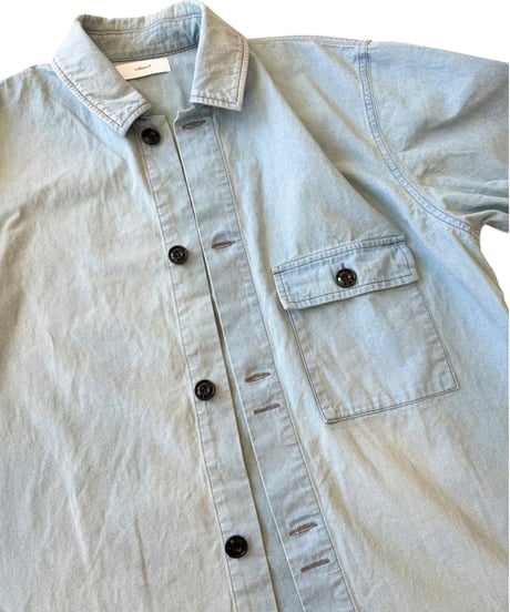 refomed / SKIP BOX SHIRT "DENIM USED" -USED WASH-