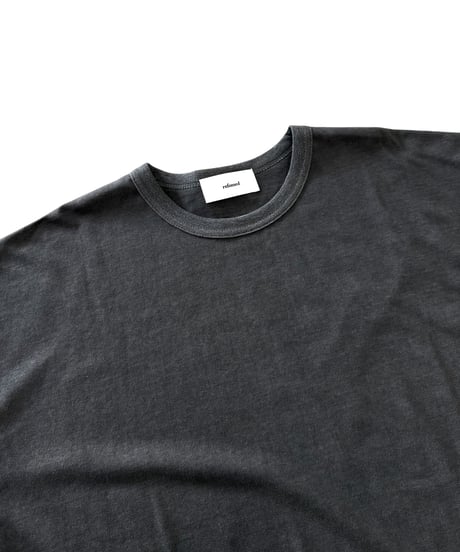 【26AW】 refomed / FRESH MAN LAYERED TEE “CHECK” -CHARCOAL-
