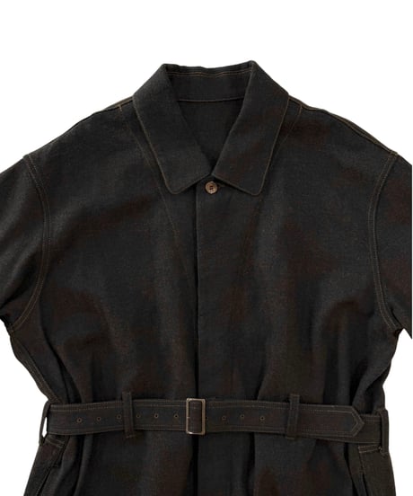 Nomàt / JUMP SUIT c/w denim -DARK BROWN-