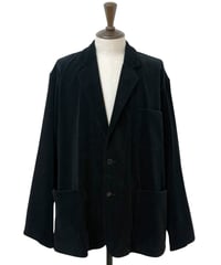 YOKO SAKAMOTO / WORK SUIT JACKET corduroy -BLACK-
