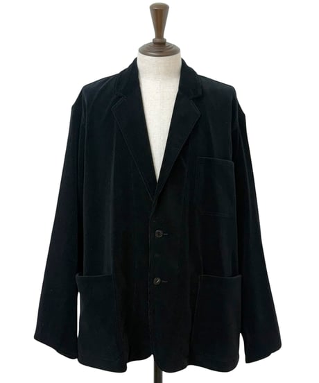 YOKO SAKAMOTO / WORK SUIT JACKET corduroy -BLACK-