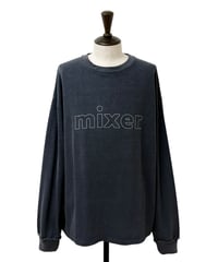【26AW】 refomed / "MIXER" LONG SLEEVE TEE -CHARCOAL-