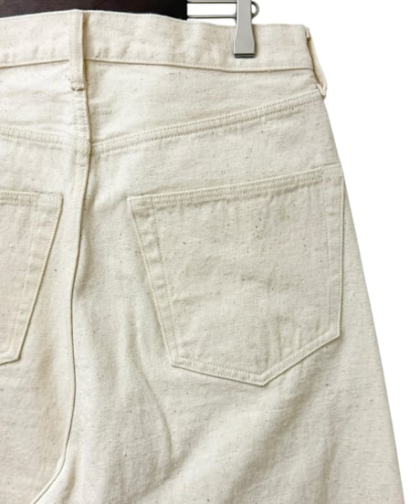 YOKO SAKAMOTO / 5POCKET BAGGY PANTS "ONE WASH" -ECRU-