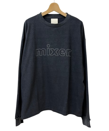 【26AW】 refomed / "MIXER" LONG SLEEVE TEE -CHARCOAL-