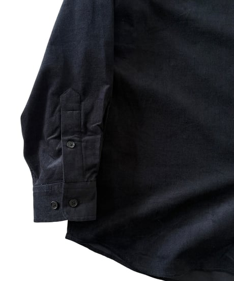 THE DAY / ORGANIC COTTON CORDUROY SHIRT -BLACK-