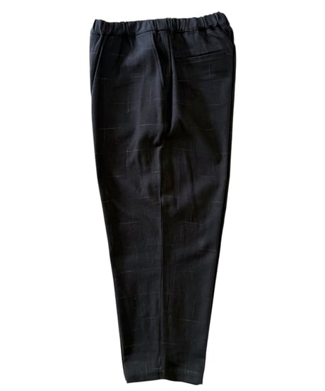YOKO SAKAMOTO / WIDE EASY PANTS brushed flannel -BLACK-