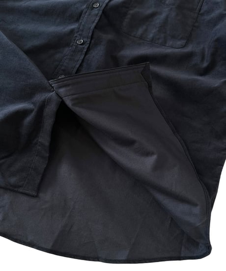 THE DAY / ORGANIC COTTON CORDUROY SHIRT -BLACK-
