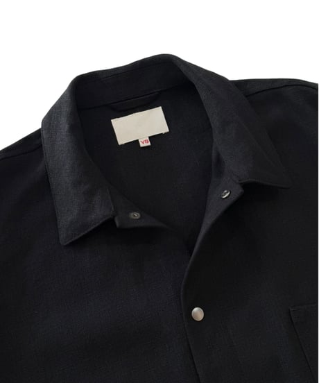 YOKO SAKAMOTO /  WORK SHIRT max high count hemp -BLACK-