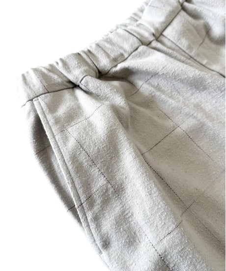 YOKO SAKAMOTO / WIDE EASY PANTS brushed flannel -BEIGE-