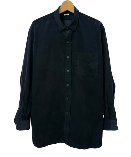 THE DAY / ORGANIC COTTON CORDUROY SHIRT -BLACK-