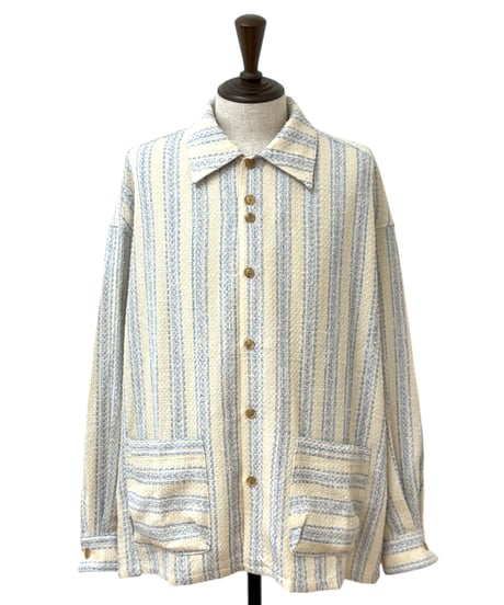 SHINYAKOZUKA / ROOMY SHIRT (ISSUE#9) -BLUE WITH CANVAS-