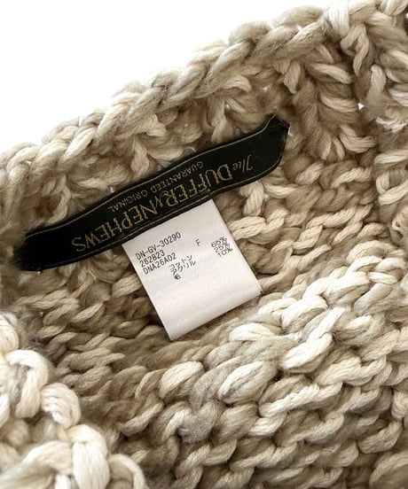 The DUFFER N NEPHEWS / HAND KNITTED BELET -L.BEIGE-