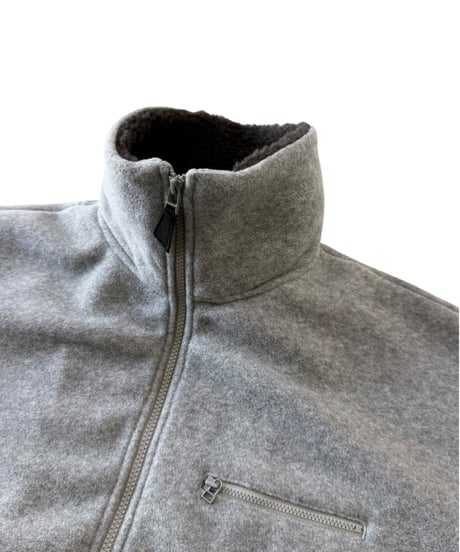 refomed / CASTRO FLEECE JUMPER -GRAY-