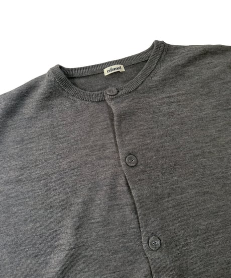 refomed / NEXT MAN CARDIGAN -GRAY-