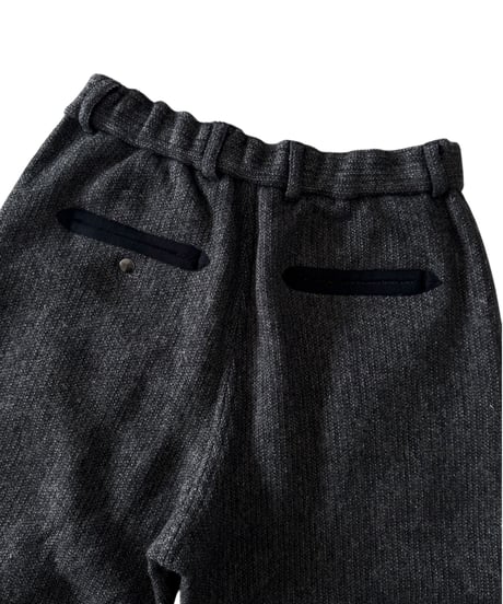 YOKO SAKAMOTO / BC CROPPED TROUSERS beach cloth -CHARCOAL GRAY-