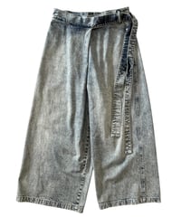 Nomàt / WRAP PANTS denim -SAND-