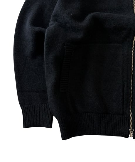 YOKO SAKAMOTO / DRIVERS KNIT wool×cashimere×silk -BLACK-
