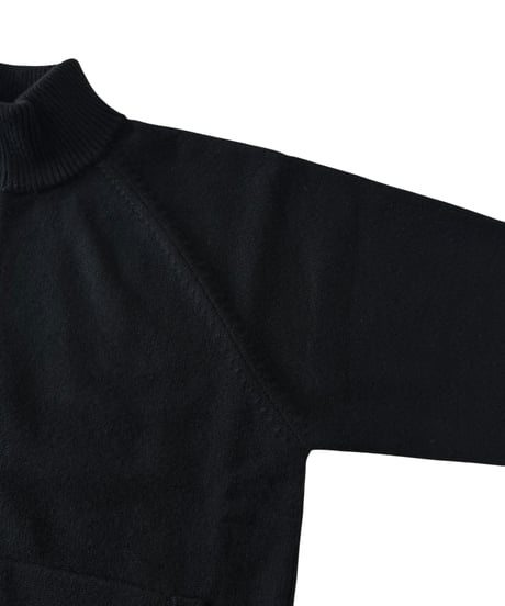 YOKO SAKAMOTO / DRIVERS KNIT wool×cashimere×silk -BLACK-